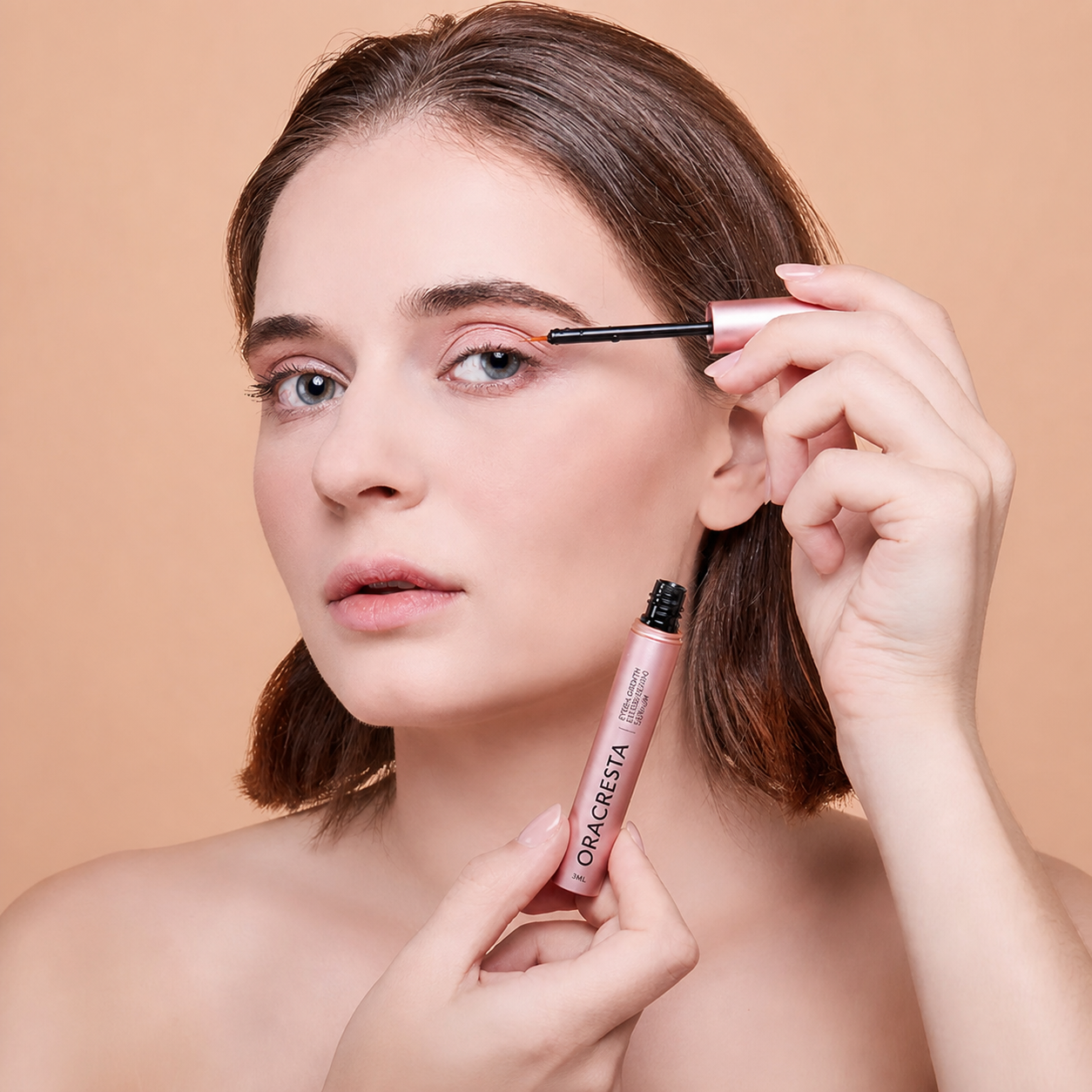 ORACRESTA Eyelash Enhancing Serum with Powerful Peptides & Plant Botanicals for Thinning Lashes 3ML Makeup Cosmetic