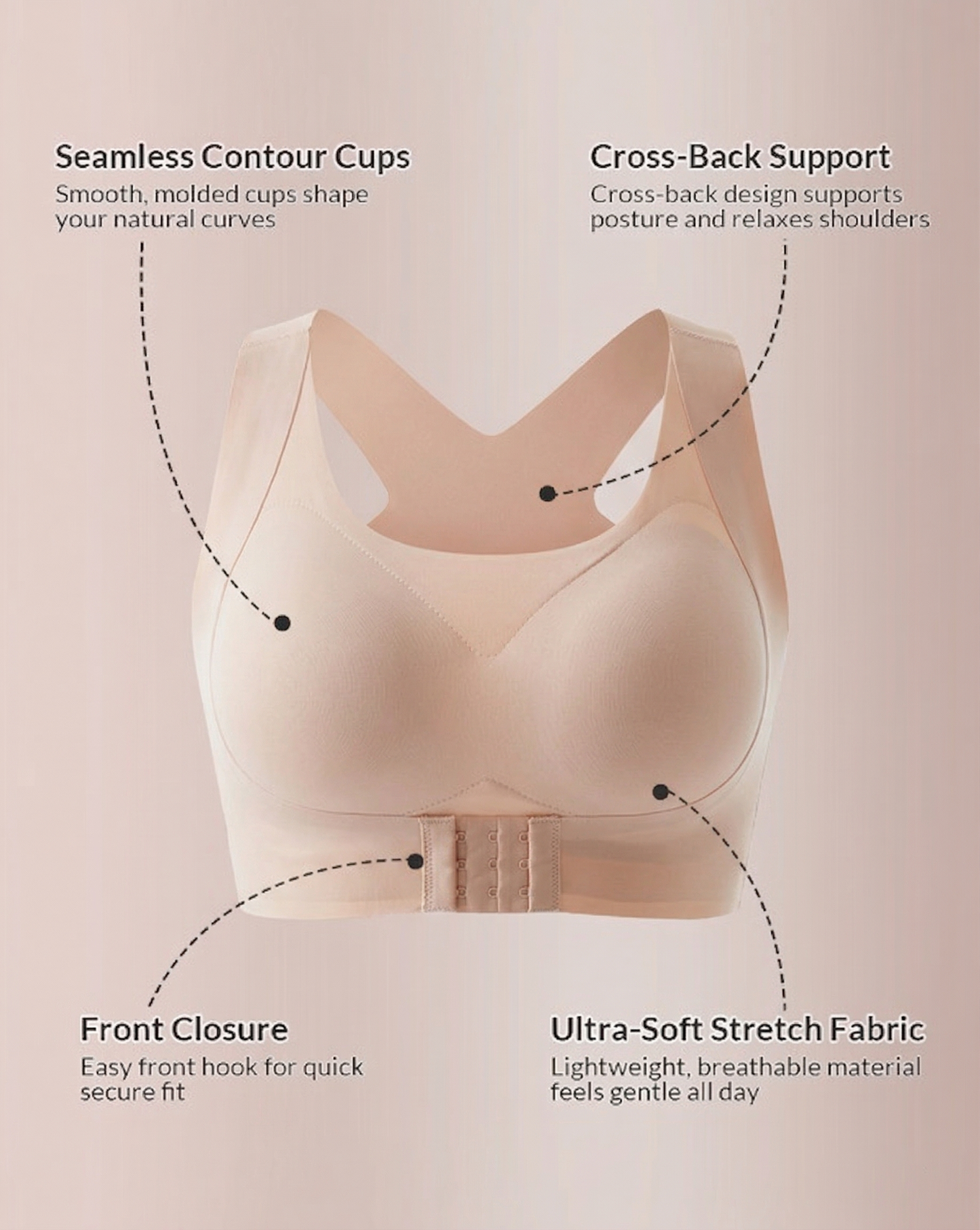 50% OFF Today Only: Front-Close Posture Bra That Actually Fixes Your Back