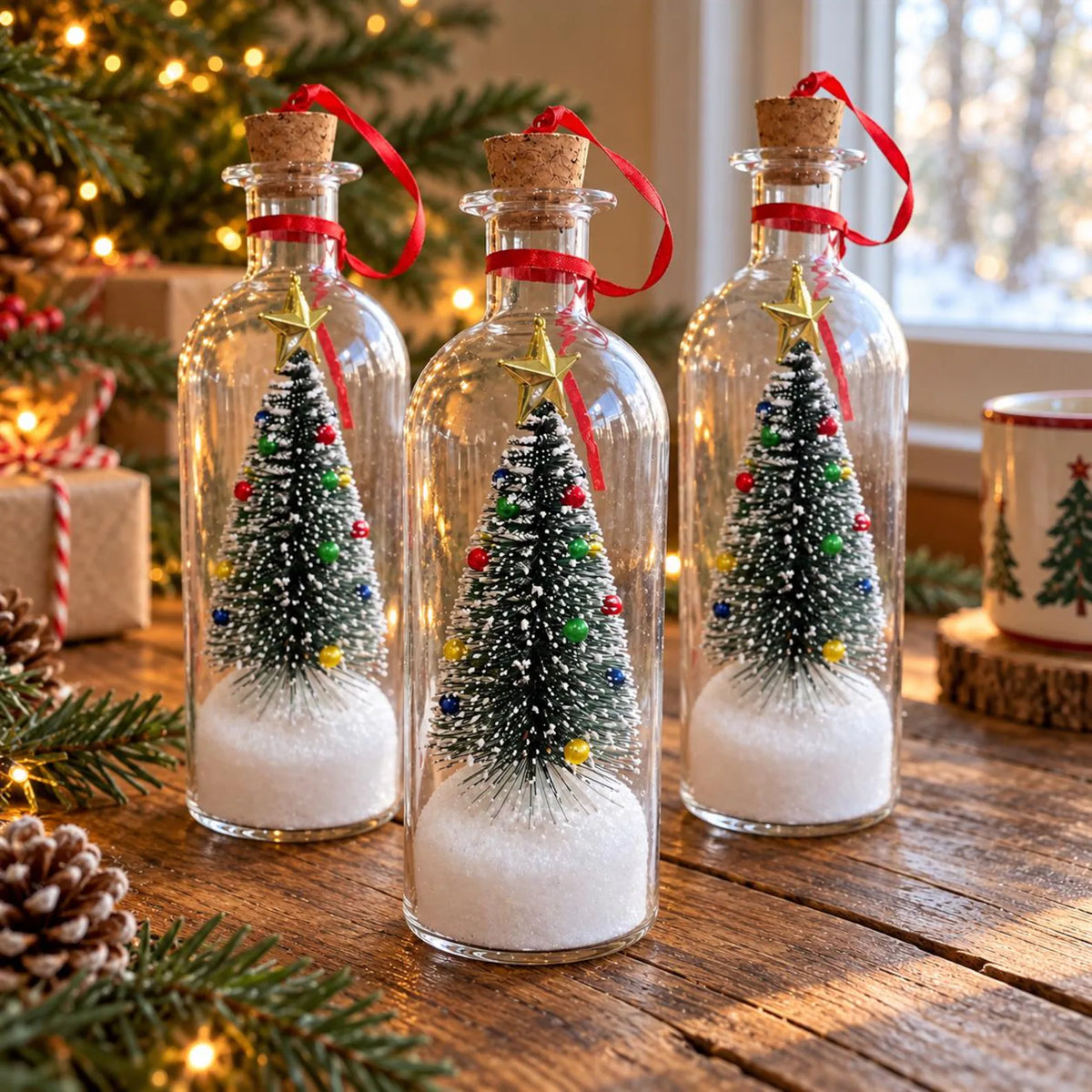 Recordable Christmas Message Bottle Ornament