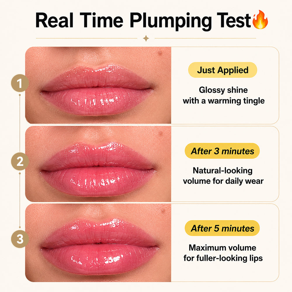 Spicy Lip Plumper — Fuller-Looking Lip Plumper Gloss, Non-Sticky, High-Shine Finish