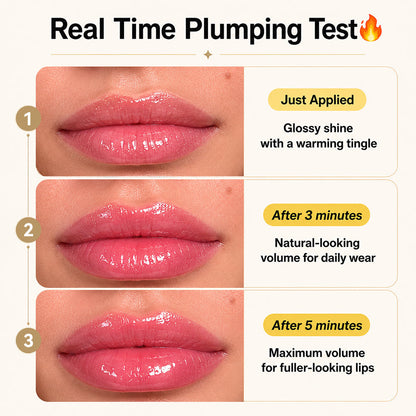 Spicy Lip Plumper — Fuller-Looking Lip Plumper Gloss, Non-Sticky, High-Shine Finish
