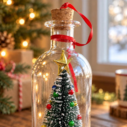 Recordable Christmas Message Bottle Ornament