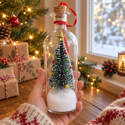 Recordable Christmas Message Bottle Ornament