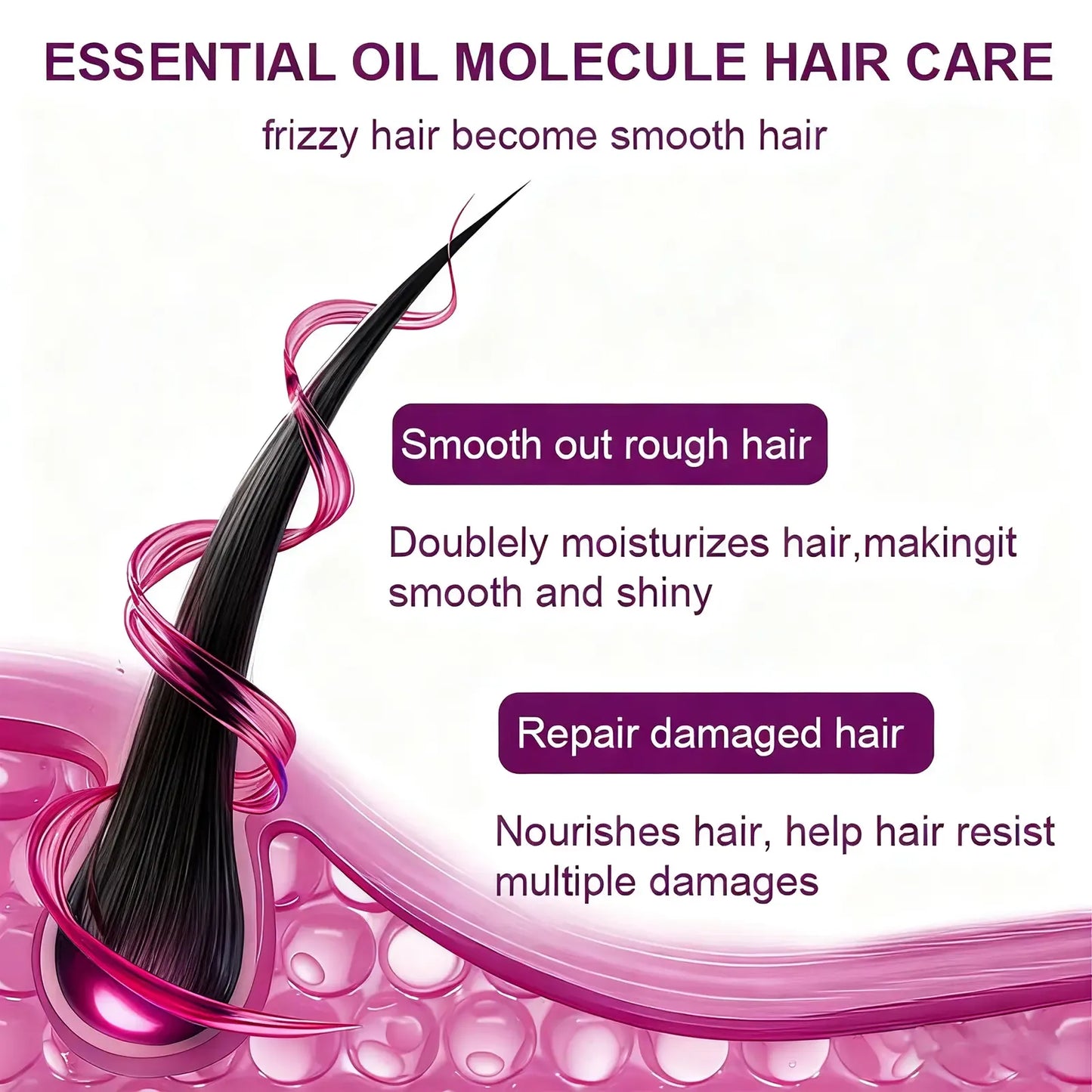 Hair Vitamin Capsules with Argan Oil & Keratin — Smooths Frizz, Restores Shine | 40 Caps