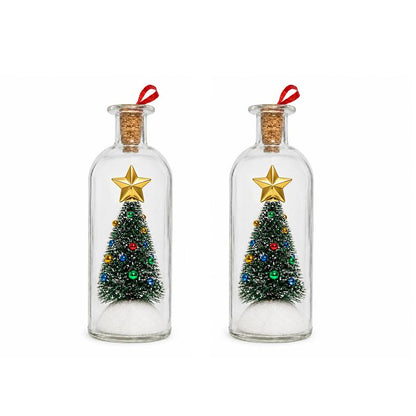 Recordable Christmas Message Bottle Ornament