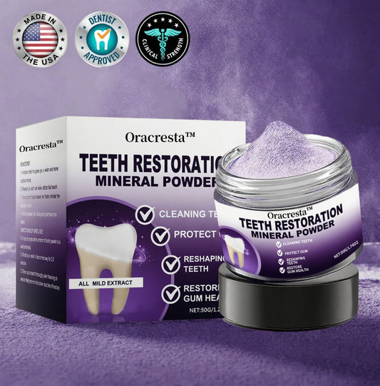 🎁Oracresta™ Limited-Time Offer🎁 - Don't miss out! Tooth Repair Mineral Powder (Treats periodontitis and oral ulcers, prevents tooth loss, and repairs gum recession)